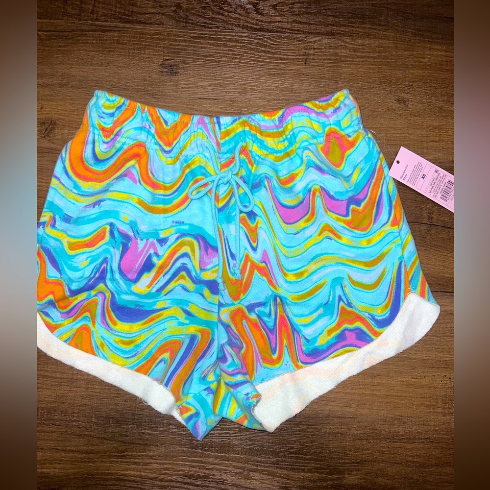NWT Target Wild Fable Aqua/Orange Swirl Shorts